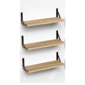 Wall Mounted Rustic Shelves Set of 3 Wall Shelf